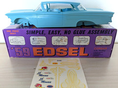 ULTRA RARE! ORIGINAL VINTAGE AMT 1959 EDSEL CORSAIR JR KIT *100% COMPLETE *L@@K!