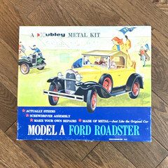 Hubley Model A Ford Roadster Unassembled Metal Model Kit MPN 854K-300