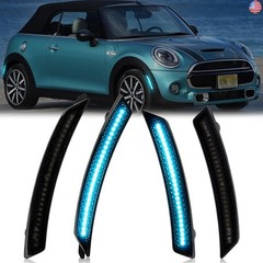 POPMOTORZ Ice Blue LED Fender Side Marker Lights Kit, 4 Pcs Front & Rear