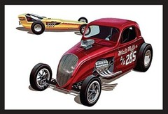 AMT Fiat Double Dragster – Plastic Model Car Vehicle Kit – 1/25 Scale – #1380