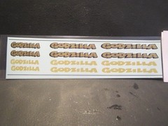 NEW! Godzilla “Spun Gold” 1/25 Decals from Fremont Racing Specialties