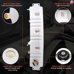 Radiator Overflow Reservoir Bottle Coolant Expansion Tank with Cap Compatible