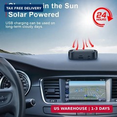 ELECTOP Car Solar Power Simulated Dummy Alarm, Anti-Theft LED Flashing Security,
