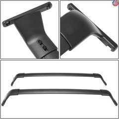 DNA MOTORING Front, Rear Pair of Roof Rack Cross Bars Compatible with Kicks