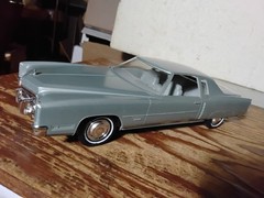 1971 Silver Cadillac EL DORADO Coupe Promo Dealer Model