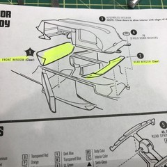 FOB 57 Ford Fairlane 500 Hard Top BODY Slot Car? 1:25 AMT Search LBR Model Parts
