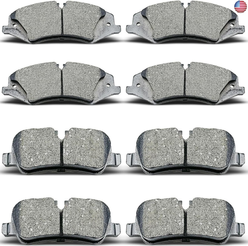 evkingauto D1099 D1479 8pcs Front Rear Ceramic Brake Pads Sets Fit For 2010