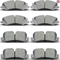 evkingauto D1099 D1479 8pcs Front Rear Ceramic Brake Pads Sets Fit For 2010