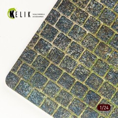 Kelik 1/24 Cobblestone road 1910s-1930s Base – Acrylic 3 mm (280 x 180 mm)