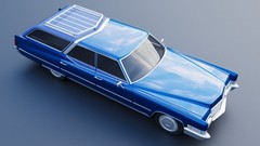 ABS-LIKE RESIN 3D PRINTED 1/25 1970 CADILLAC FLEETWOOD BROUGHAM WAGON KIT