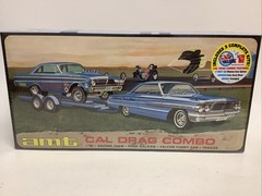 AMT 1223 1/25 Cal Drag Combo 64 Galaxie AWB Falcon & Trailer