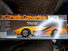 VINTAGE/NEW, MPC (1984) 1975 CORVETTE CONVERTIBLE, #6360-11EO, ERTL, USA