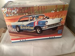 Model King ‘56 Ford Victoria Hardtop Strip Fowl 1:25 Model Car Kit New Sealed.