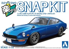 Aoshima 1/32 Model Car Snap Kit 15CU-BE Nissan S30 240Z Fairlady Z Custom (Blue)