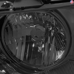 DNA Motoring HL-OH-F1504-SM-CL1 Smoke Lens Headlights Replacement Compatible