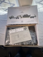 Takom 2095 1/35 Scale KRAZ-260V Tractor with Semi-Trailer and T-55 AMV NIB READ*