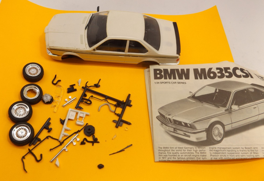 Tamiya BMW M635CSi 1/24 Scale Model Built – SEE PHOTOS – AS IS