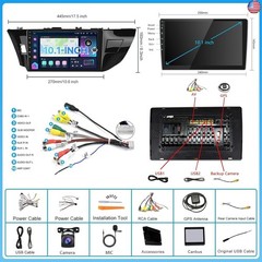 Car Radio Stereo with HiFi Audio for Toyota Corolla 2014-2017 with Wireless