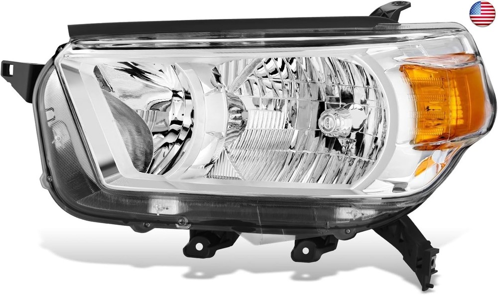 DNA MOTORING Left OE Style Headlight Compatible with 10-13 4Runner Limited SR5