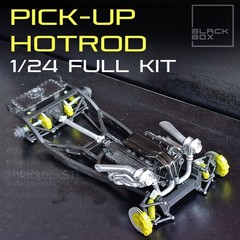 1:25-1:24 Scale Hot Rod Pickup | Full Model Kit-Unnasembled & Unpainted