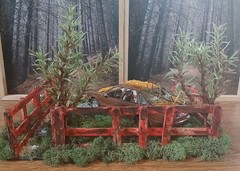 WRECKED FORD TAURUS SHO IN CORNER JUNKYARD DIORAMA SCENE !! COOL DETAILS