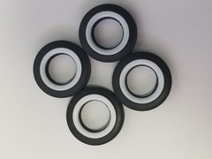 PAD PRINTED TIRES from Delorean Time Machine Polar Lights 1:25 Model Kit BTTF