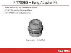 Kit, Inlet Bung 700 & 300 Series