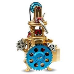 Single Cylinder Engine Car Engine Model Kit DM17 Unassembled DIY Toy Gifts