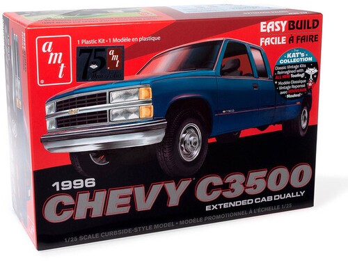 AMT 1996 Chevrolet C-3500 Dually Pickup Easy Build 1/25 Scale Model Kit [New Toy