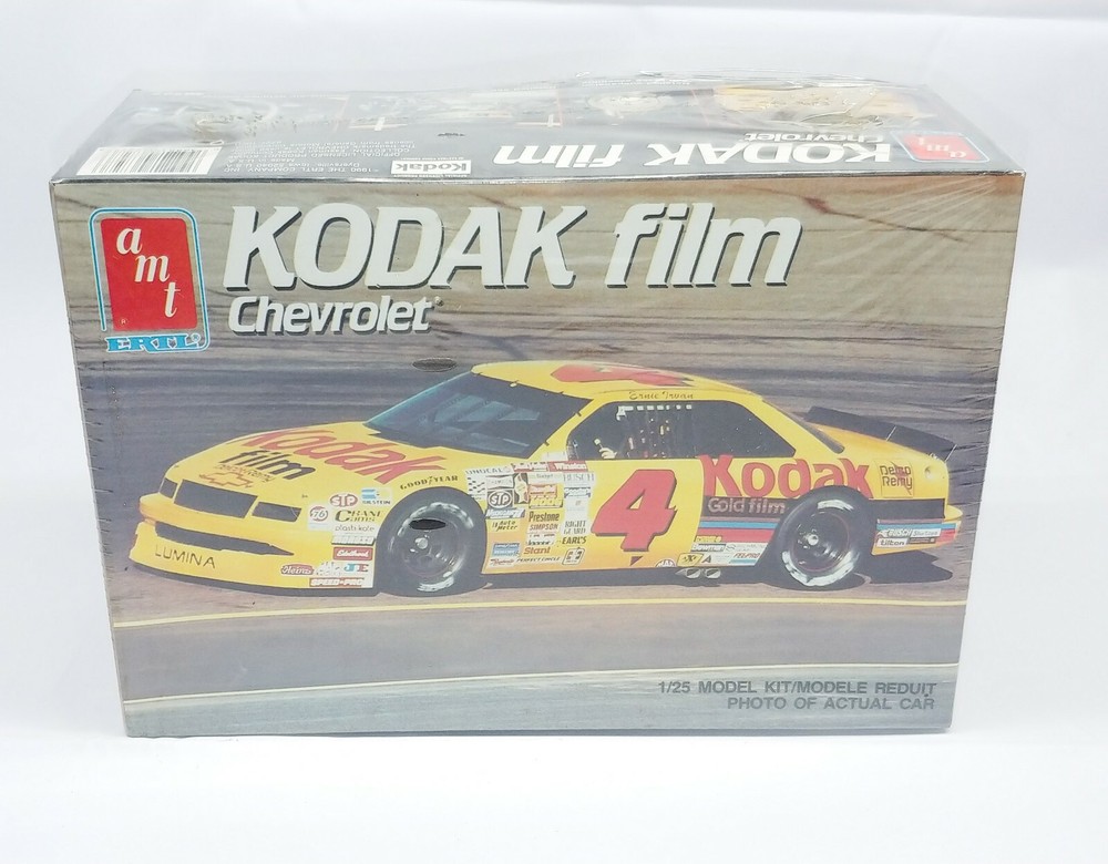 Vintage AMT Ertl Kodak Film Chevrolet NASCAR #4 Model Kit 1990 1:25 SEALED NEW