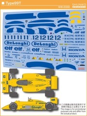 SHUNKO Decal Sheet 1:20 Scale Team Lotus 99T Honda Full Sponsor Decal # SHK-D330