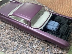Resin Custom Cadillac LSA engine, Supercharged, for scale model cars, 1/24 1/25