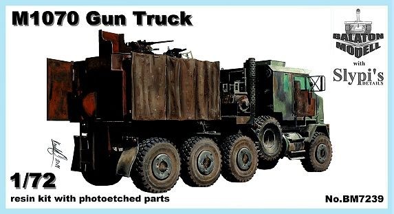 Balaton Modell 1/72 M1070 Gun Truck Resin kit (Length: 14cm)