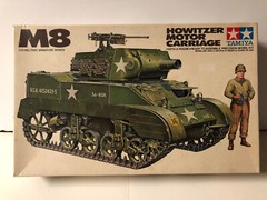 Tamiya 1:35 Scale US M8 Howitzer Motor Carriage New OBSC Kit MM210