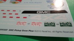 1977 Chevy GMC 4×4 Pickup Truck 1/24 waterslide decal sheet snow plow service