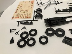 VINTAGE AMT 3 in 1 1940 FORD COUPE CUSTOMIZING MODEL KIT In BOX Extra Parts