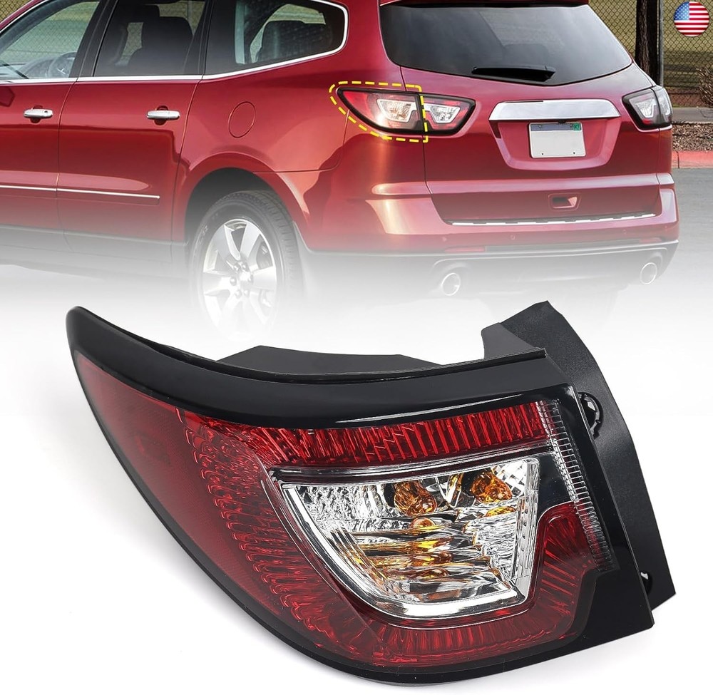 FIONE Tail lights assembly for Chevy Traverse 2013 2014 2015 2016 2017 Outer