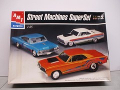 AMT Street Machines Super Set 1969 Impala, 1966 Nova, and 1967 Chevelle 1/25