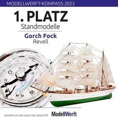 Gorch Fock Plastic Model Kit – 1:350 Scale, 75 Pieces for Crafting Delights