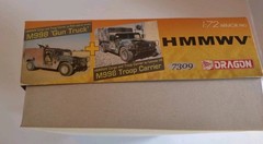 Dragon #7296 HMMWV-M1045 TOW + M1046 TOW w/ASK 1:72 Scale Open Box-NOS