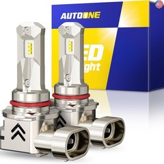 AUTOONE 9005 HB3 LED Bulbs, Same OEM Size 18000LM 500% Brighter Canbus Plug and