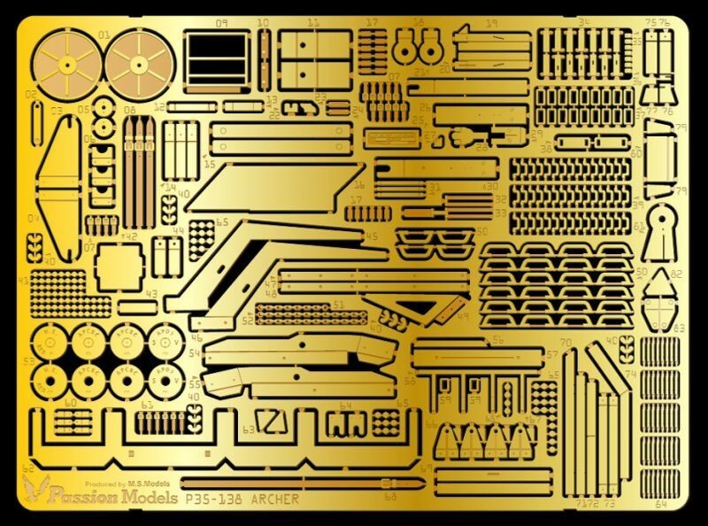 Passion Models P35-138 1/35 Archer PE Set [TAMIYA MM35356