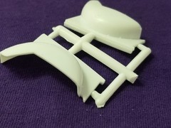 1977 Chevy Monza FRONT INNER FENDERS from AMT 1:25 Model Kit 77 Mirage