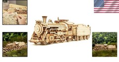 Intricate 3D Wooden Model Car Kit – Educational Puzzle for Adults, 408 Pieces