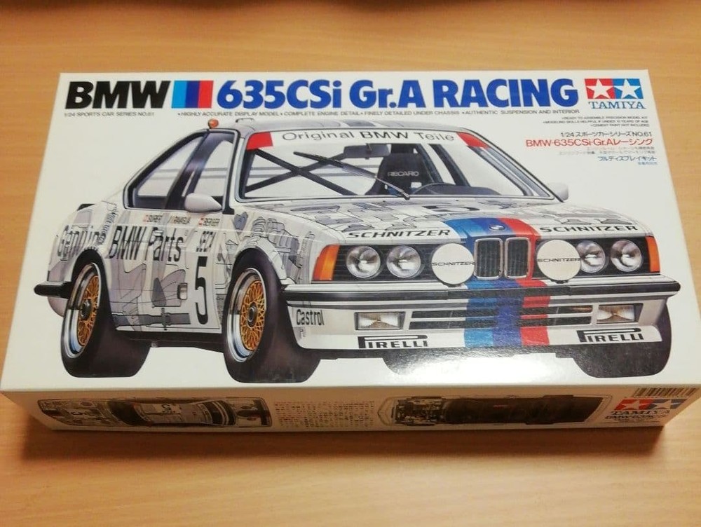 Tamiya 1/24 BMW 635CSi Gr.A Racing Model Kit Sports Car No.61