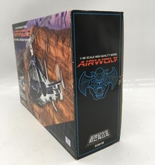 【Brand New】 Airwolf Cobalt Blue 1/48 Diecast Model Aoshima Matte Body Weathered