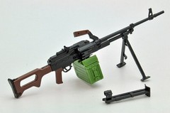 TomyTec Little Armory 1/12 LA043 PKM Automatic MACHINE GUN Model Kit