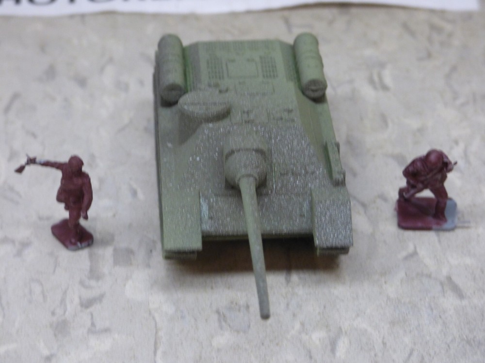 MIR / Roco Minitank Compatible WWII Russian SU-100 & Airfix Soldiers Lot#7391B©