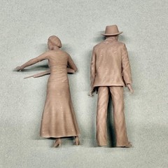 Bonnie and Clyde Figure Set for Diorama 1/24 1/25