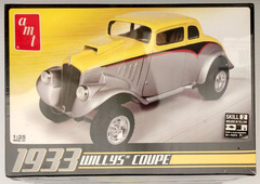 Willys Coupe 1933 1:25 Unassembled AMT Model CAR Kit Skill 2 SEALED BOX NEW GIFT